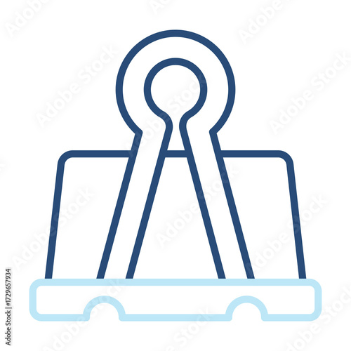 Clip Icon Color Outline Style. Vector Illustration Design