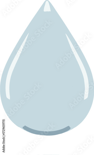 This clean, contemporary water drop icon provides a versatile visual solution for projects focused on environmental conservation, hydration, or purity. Ideal for branding, app design
