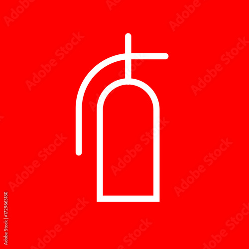 Ícono de señalética de extintor de incendios