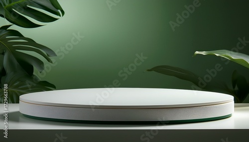 Platform Base Object Designed For Presenting Items In A Clean Modern Environment With A Focus On Simplicity And Elegance Suitable For Various Display Purposes