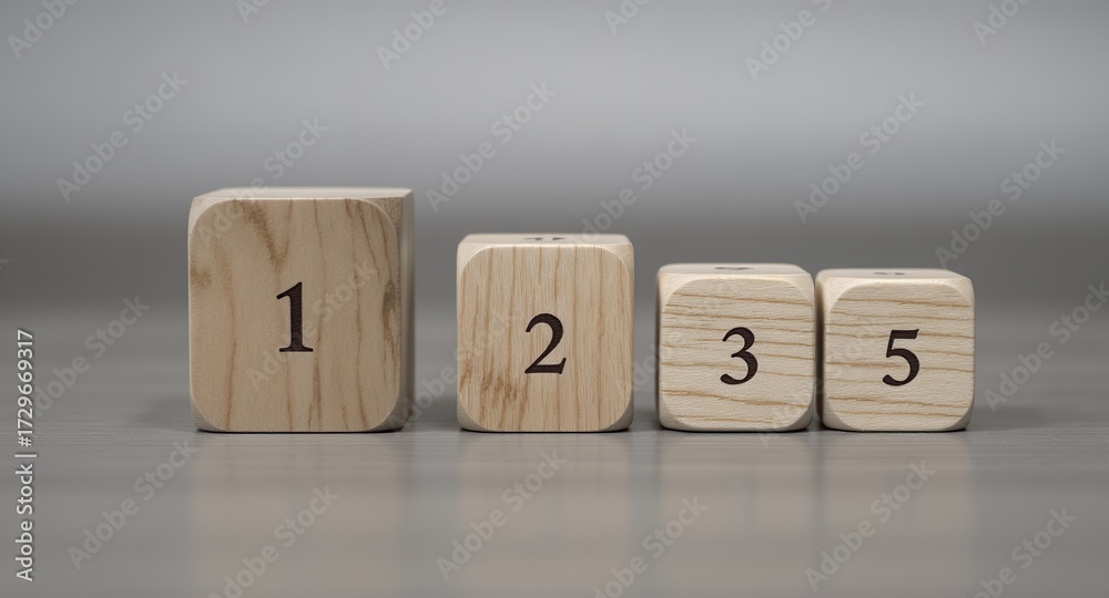 custom made wallpaper toronto digitalWooden Blocks with Numbers Concept of Sequence and Counting