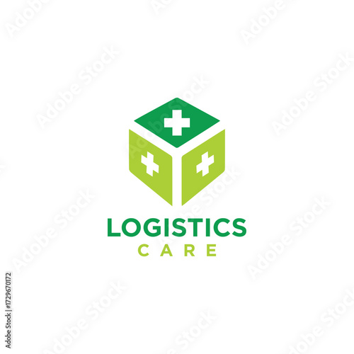 Logistics Care Logo Design Simple Modern