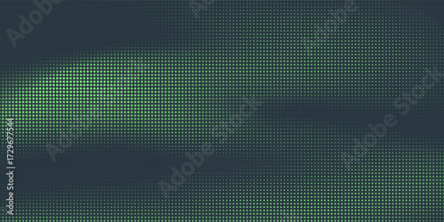 Abstract rounded dashes halftone pattern dark background. Turqoise abstract design. With mesh effect dotted. vector illustration.