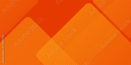 Abstract orange and yellow shapes hexagon background. Geometric lines shapes.