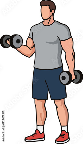 body builder. sporty men. men on sport. gym. fitnes. diet. strong men with burble. on fire men. healthy activity. flat illustration