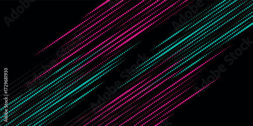 Abstract pink and green tosca grunge color combination brush storm thunder in black background. Car sticker wrap banner sporty design.