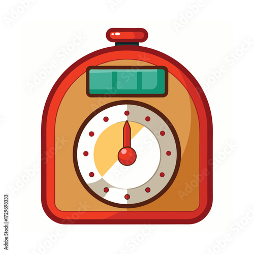 isolated baking timer on white background