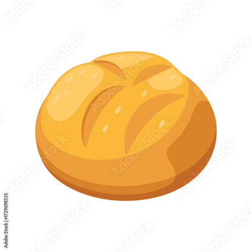 isolated bread dough on white background