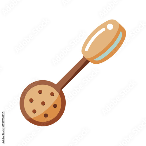 isolated cookie scoop on white background