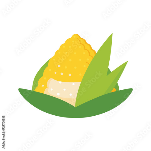 isolated cornstarch on white background