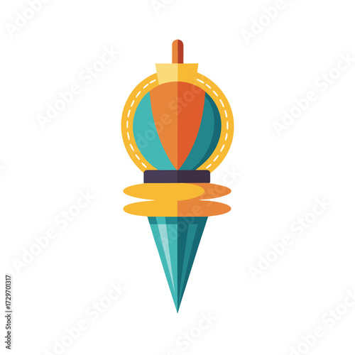 isolated decorating tip on white background