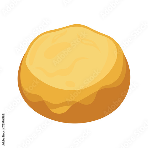 isolated dough on white background