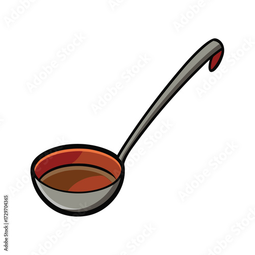 isolated ladle on white background