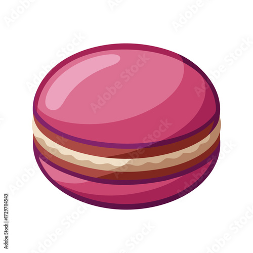 isolated macaron on white background