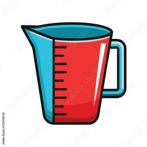 isolated measuring cup on white background