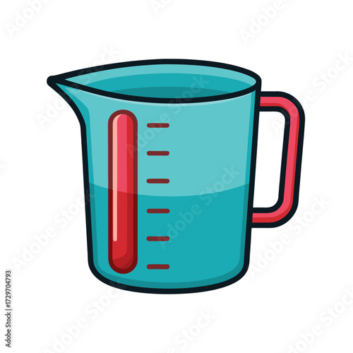 isolated measuring cup on white background