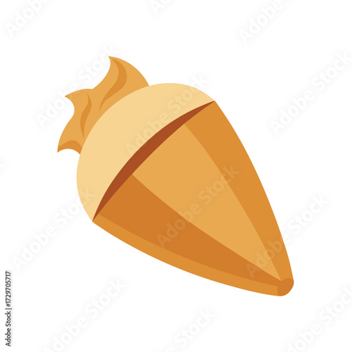 isolated pastry bag on white background