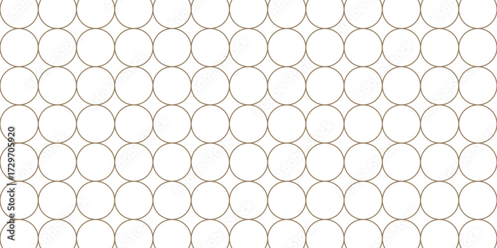 Naklejka premium Geometric ornamental vector pattern. Seamless design texture.abstract simple brown circular pattern art can be used background.Vector ilustration
