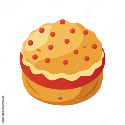isolated scone on white background