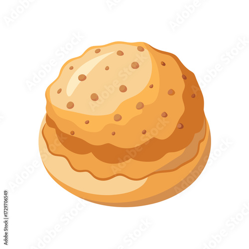 isolated scone on white background