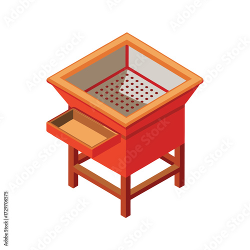 isolated sifter on white background