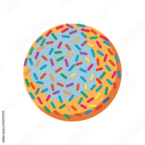 isolated sprinkles on white background