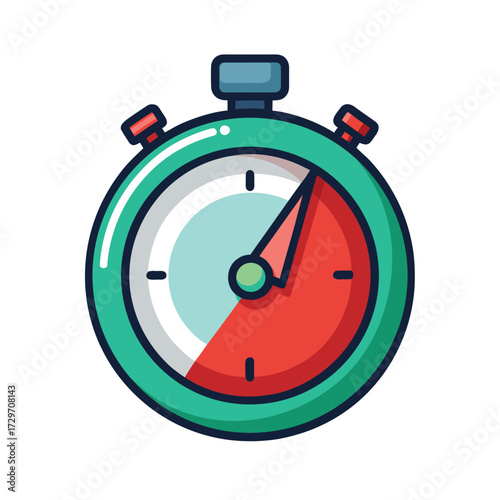 isolated timer on white background