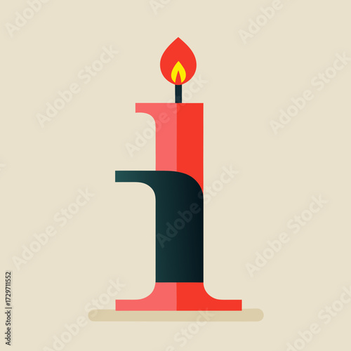 birthday candles vector illustration