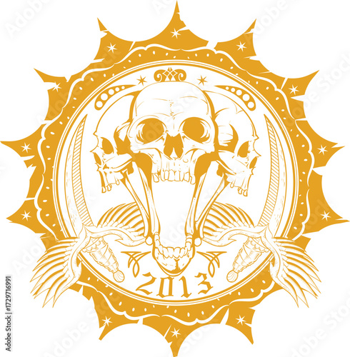 2013 Triple Skull Crest