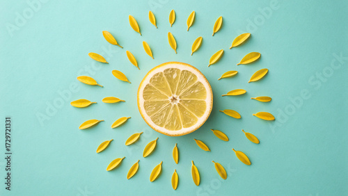 Bright lemon sun offers a refreshing burst of summer vitality.