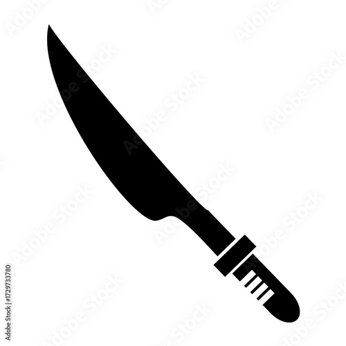 Sword vector silhouette , clip art, and symbol. Shilhouette of sword concept and simple design.