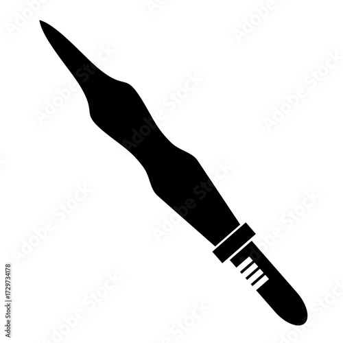 Sword vector silhouette , clip art, and symbol. Shilhouette of sword concept and simple design.