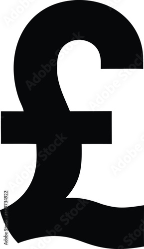 British Pound Sterling Symbol, Currency Finance Vector Icon. Pound Sterling Sign, GBP Currency Vector Graphic..