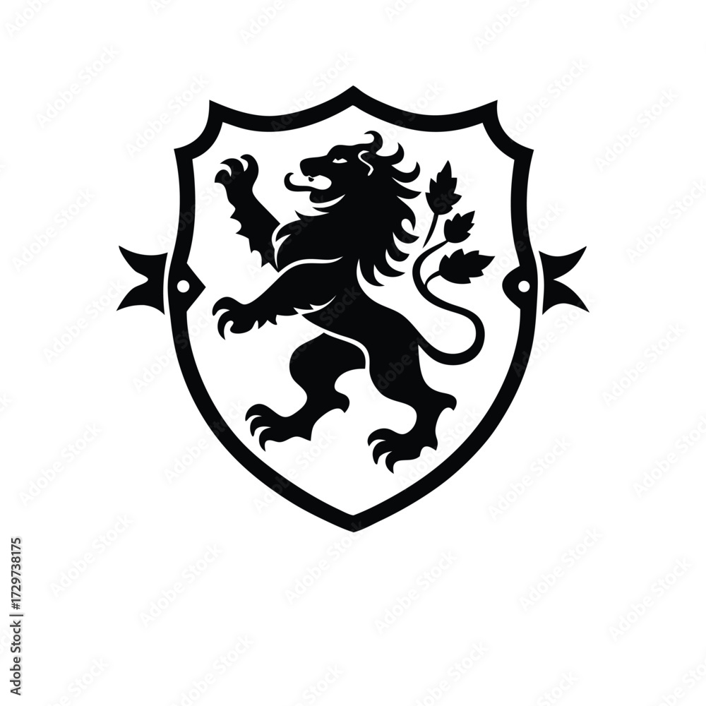 Fototapeta premium coat of arms with a shield
