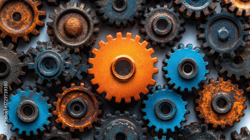 Gears interlocking pattern