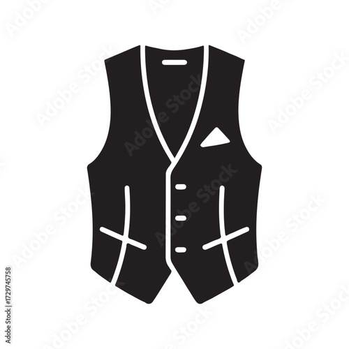 Waistcoat Or Vest Formal Solid Icon