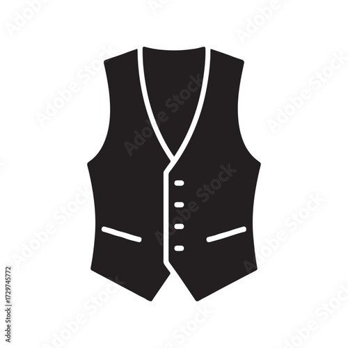 Classic Waistcoat Or Vest Solid Symbol