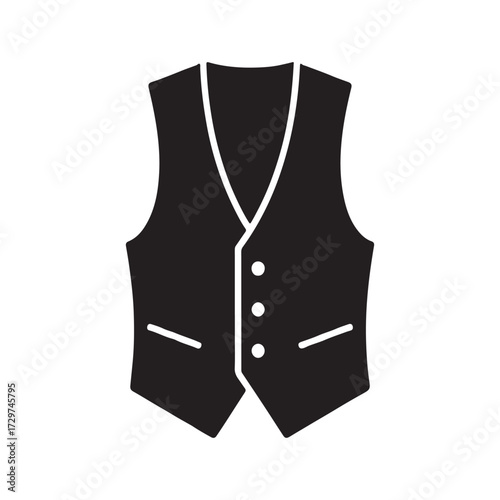 Waistcoat Or Vest Outfit Solid Emblem