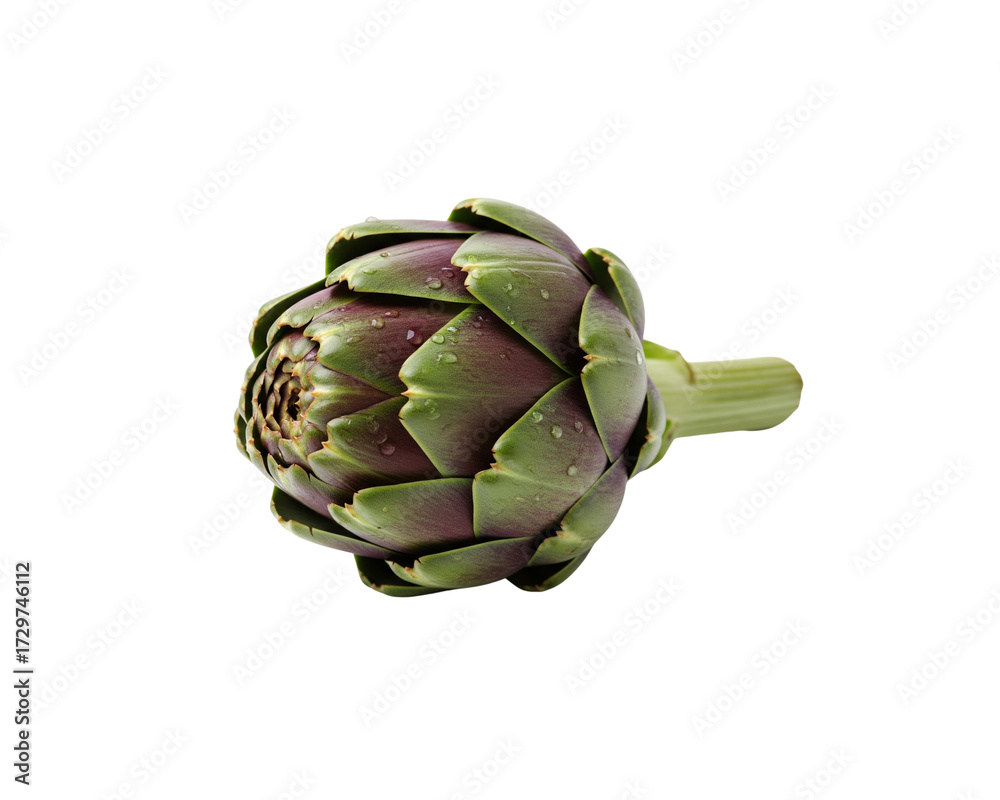 Fototapeta premium Fresh artichoke vegetable healthy food plant nutrition diet ingredient