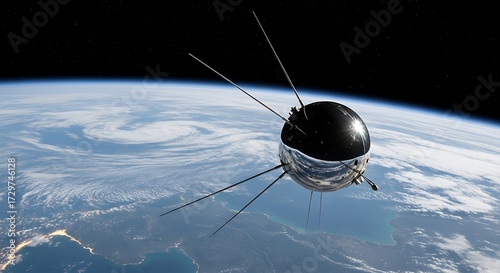 Sputnik 1 - The First Artificial Satellite in Space.