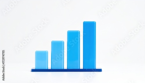 Illustrative image shows a blue bar graph indicating growth, success, and progress against a white background. Free Download Illustrative image shows a blue bar graph indicating growth, success, and progress against a white background. - GFXLoad