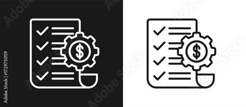 Financial Management In Black And White Background