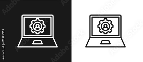 Administration In Black And White Background
