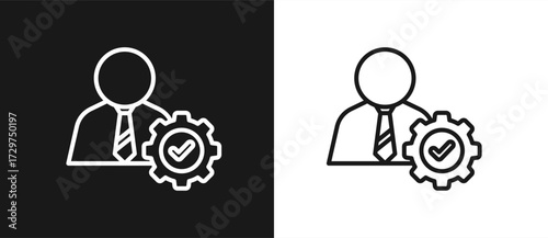 Employee Management In Black And White Background