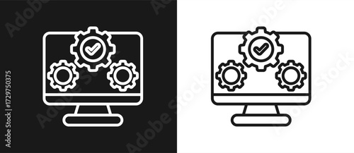Development In Black And White Background