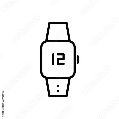 Time and Clock line Icon vector