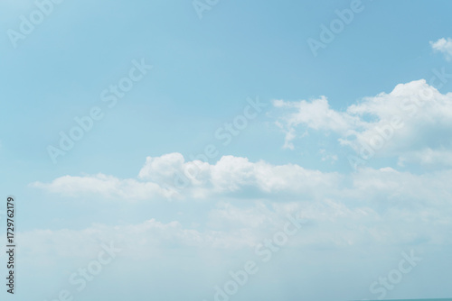 could and blue sky background