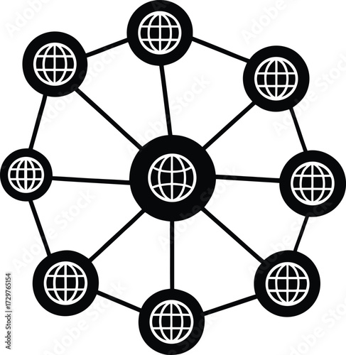 Interconnected global network of digital coins and currency