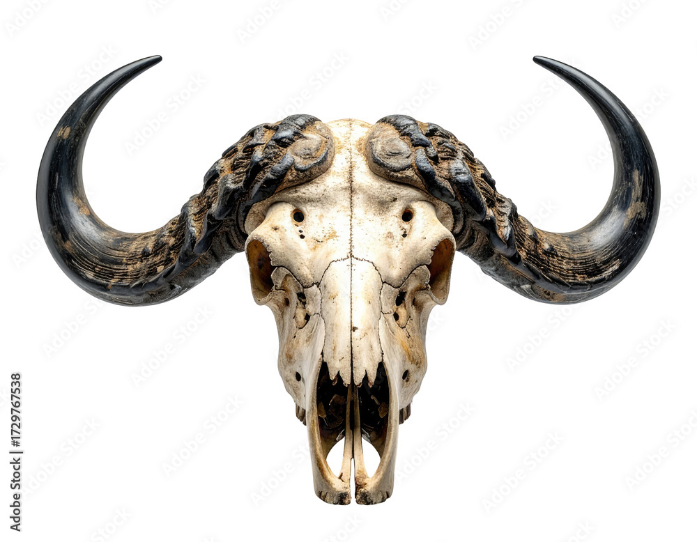 Fototapeta premium Buffalo Skull, Front View