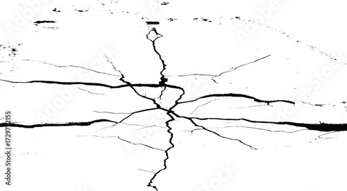Rough, scratch. . Monochrome abstract texture. Background of cracks, scuffs. Dark design background surface. Gray printing element. Vector eps10